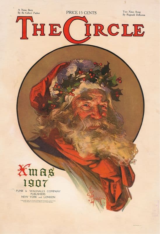 The Circle, Xmas 1907 as a canvas print