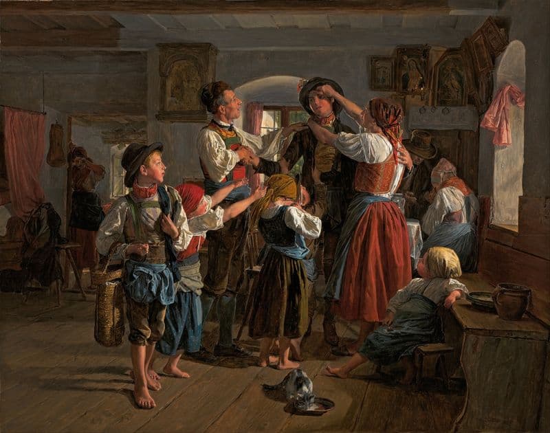The Conscript’s Farewell as a canvas print