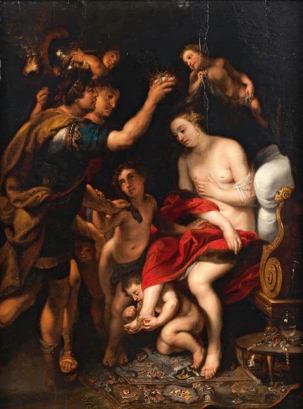 The Coronation of Roxana by Alexander the Great as a canvas print