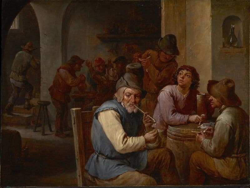 The Country Pub (circa 1660) as a canvas print