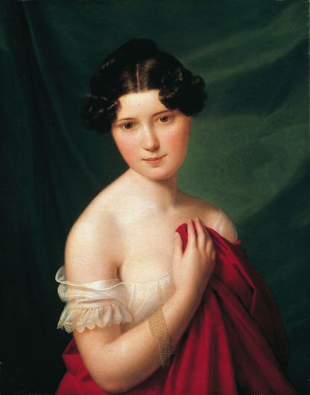 The court actress Sophie Müller as a canvas print