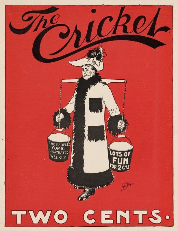 The cricket, two cents (ca. 1890–1920) as a canvas print