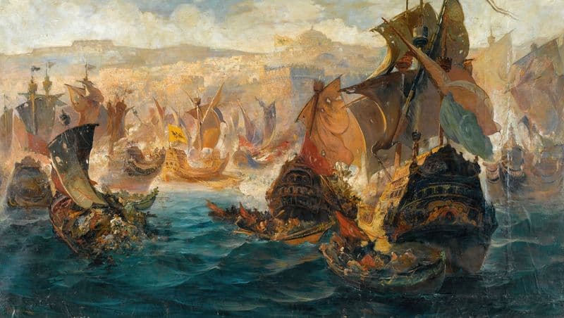 The Crusader Invasion Of Constantinople as a canvas print