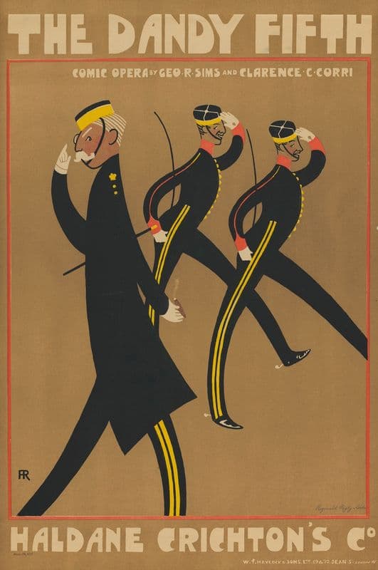 The Dandy Fifth. Comic Opera. Haldane Crichtons Co. as a canvas print
