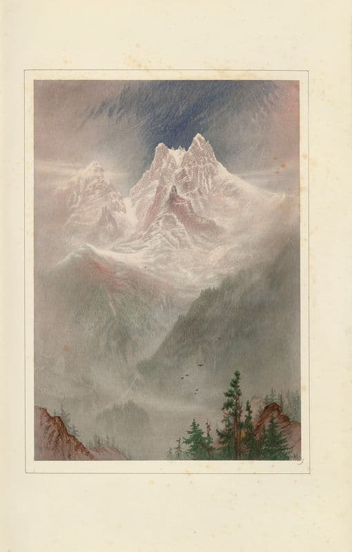 The Dent du Midi, from near Champéry as a canvas print