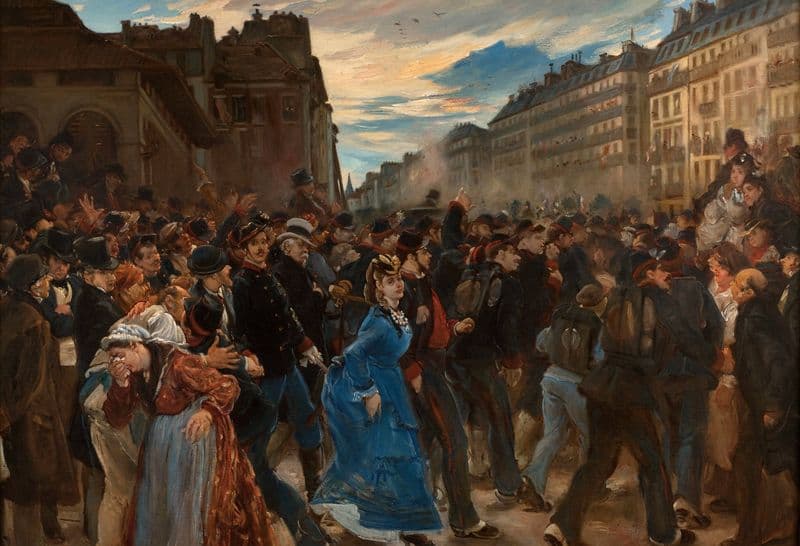 The Departure Of Mobiles, In July 1870 as a canvas print