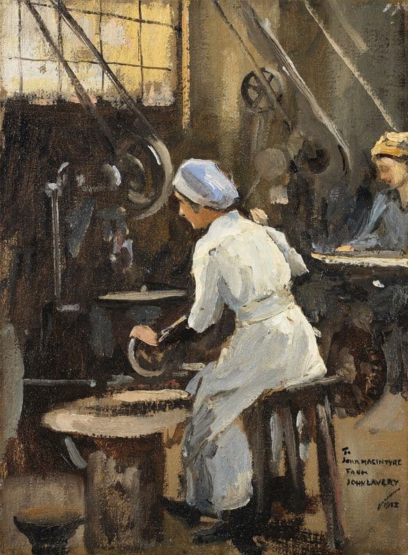 The Disc Maker as a canvas print
