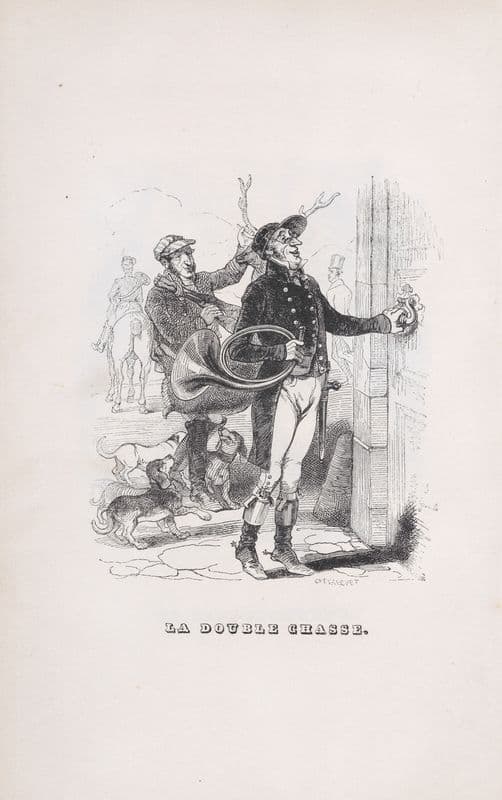 The Double Hunt as a canvas print