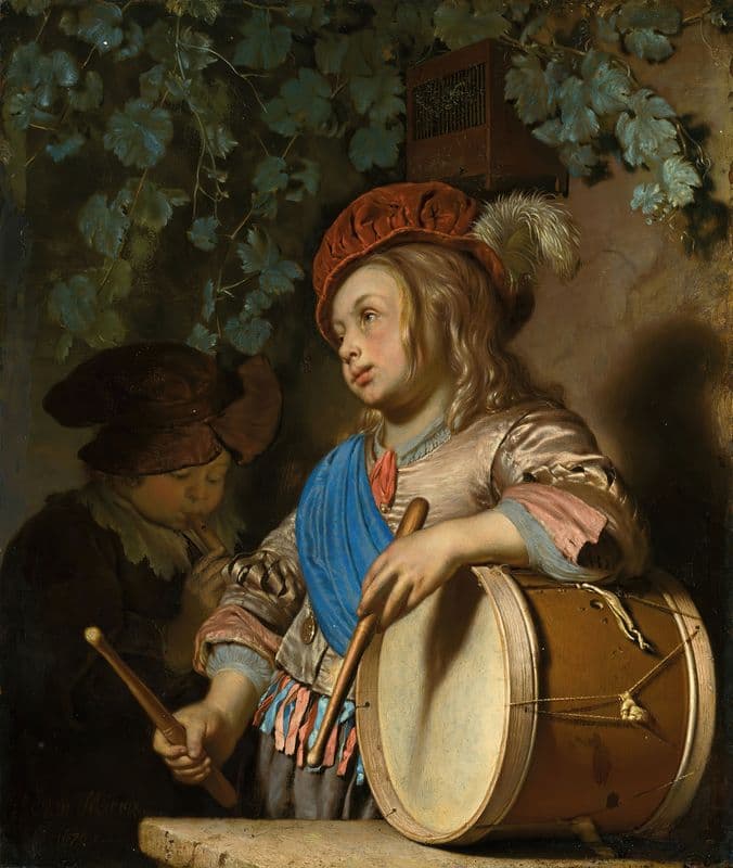 The Drummer Boy as a canvas print