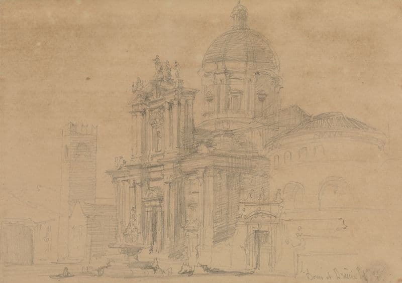 The Duomo at Brescia as a canvas print