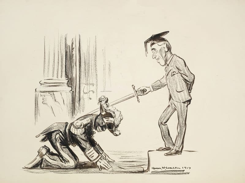The elevation of the White House Elevator Boy as a canvas print