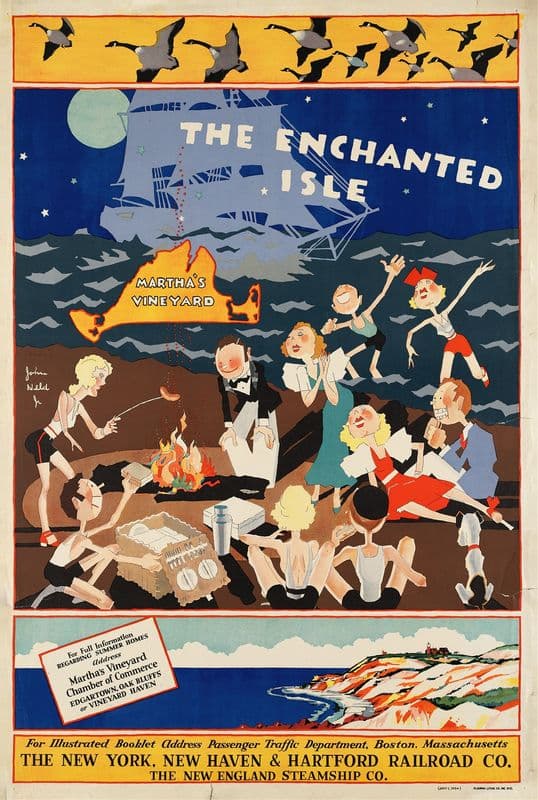 The enchanted isle (ca. 1934) as a canvas print
