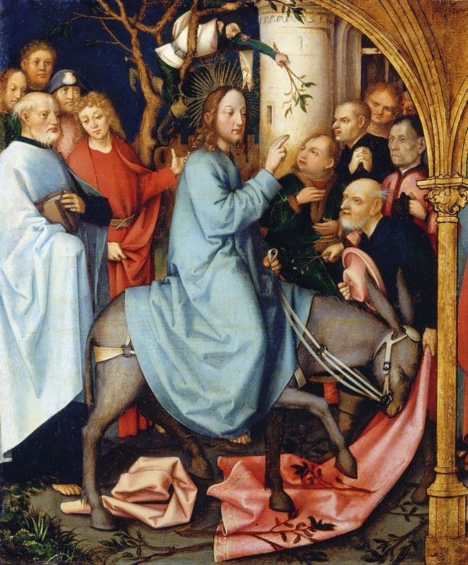 The Entry into Jerusalem as a canvas print