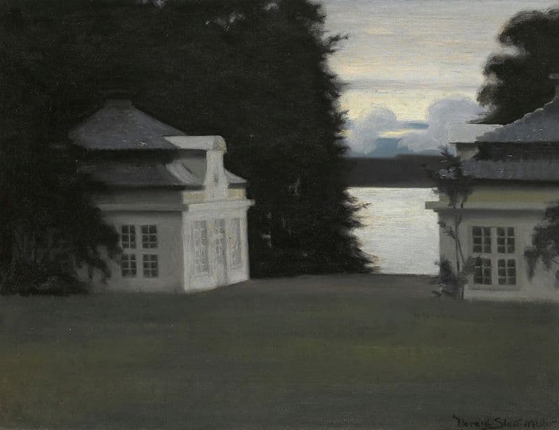 The Eremitage Pavilions In The Royal Gardens At Fredensborg as a canvas print