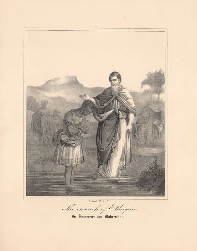 The Eunuch of Ethiopia as a canvas print