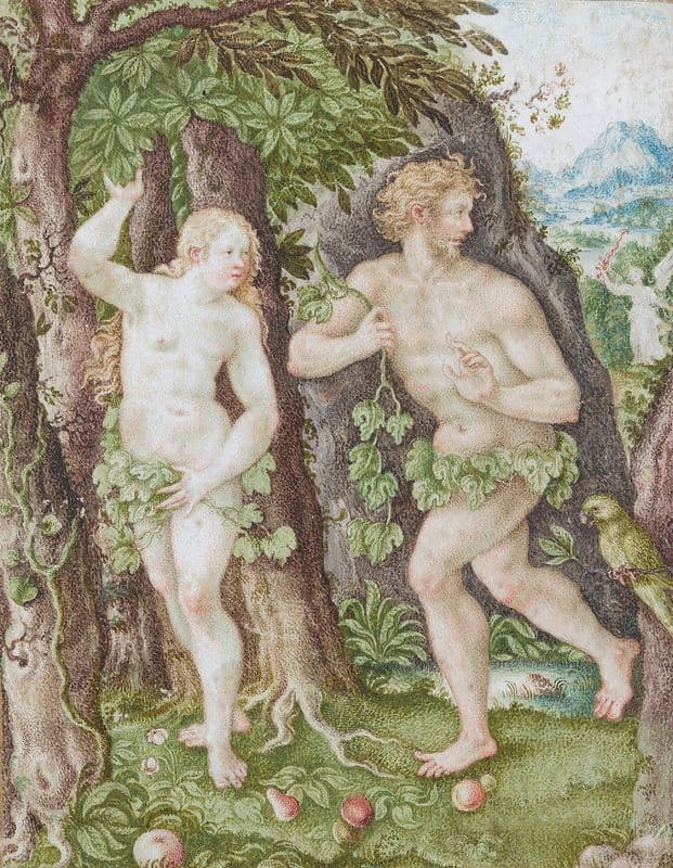 The Expulsion from Paradise (16th century) as a canvas print
