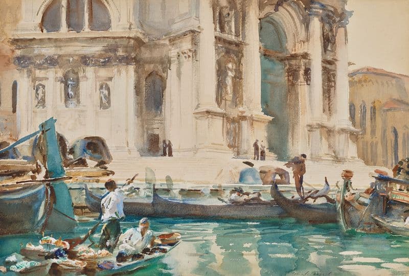The Façade of La Salute, Venice (circa 1903) as a canvas print