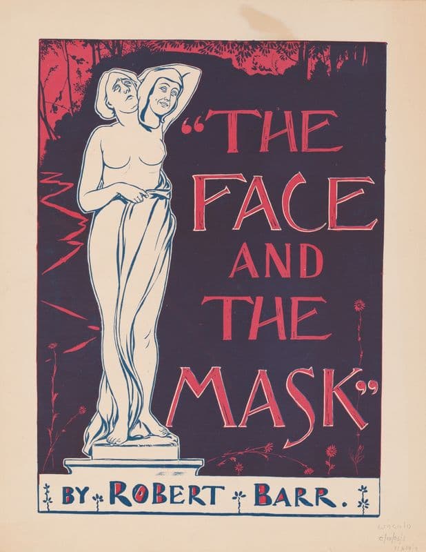 The face and the mask by Robert Barr as a canvas print