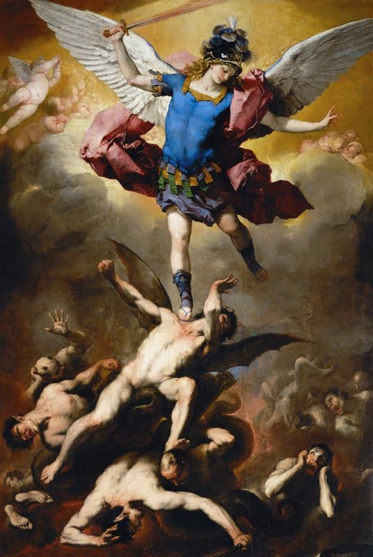 The Fall of the Rebel Angels (1660-1665) as a canvas print