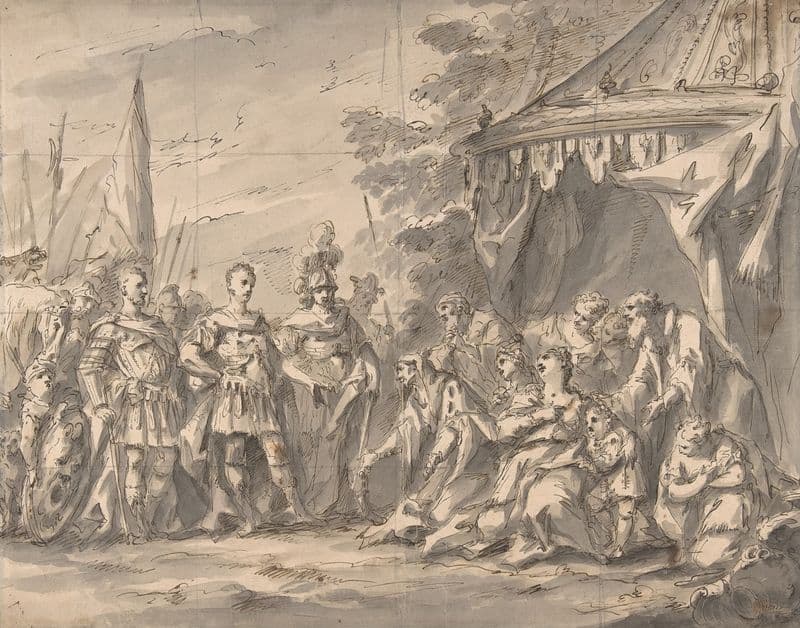 The Family of Darius before Alexander as a canvas print