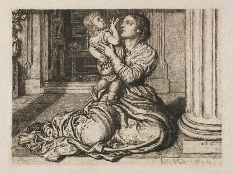 The Father’s Leave Taking as a canvas print