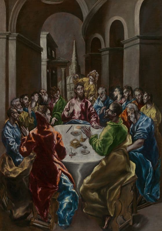 The Feast in the House of Simon (1608-14) as a canvas print