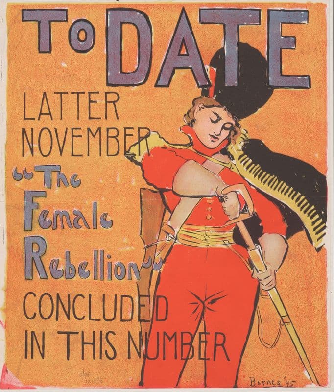 The female rebellion as a canvas print