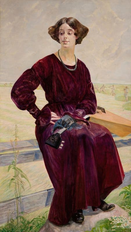 The Finished Song – Portrait of Róża Aleksandrowicz as a canvas print