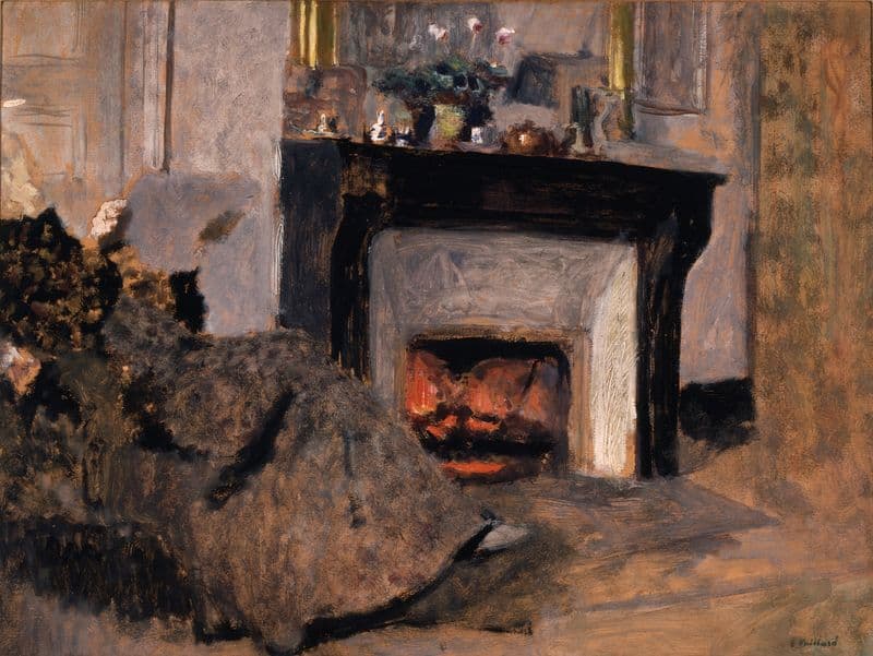 The Fireplace as a canvas print