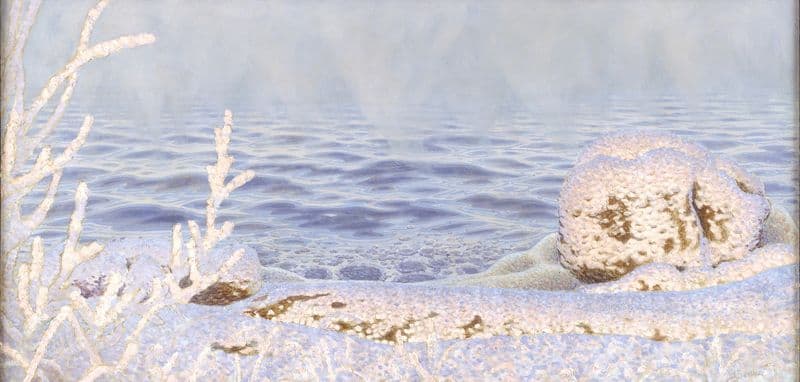 The First Breath of Cold on the Water as a canvas print