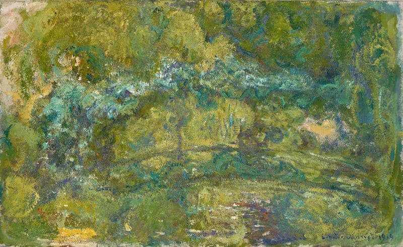 The Footbridge over the Water-Lily Pond as a canvas print