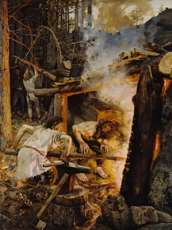 The Forging Of The Sampo as a canvas print
