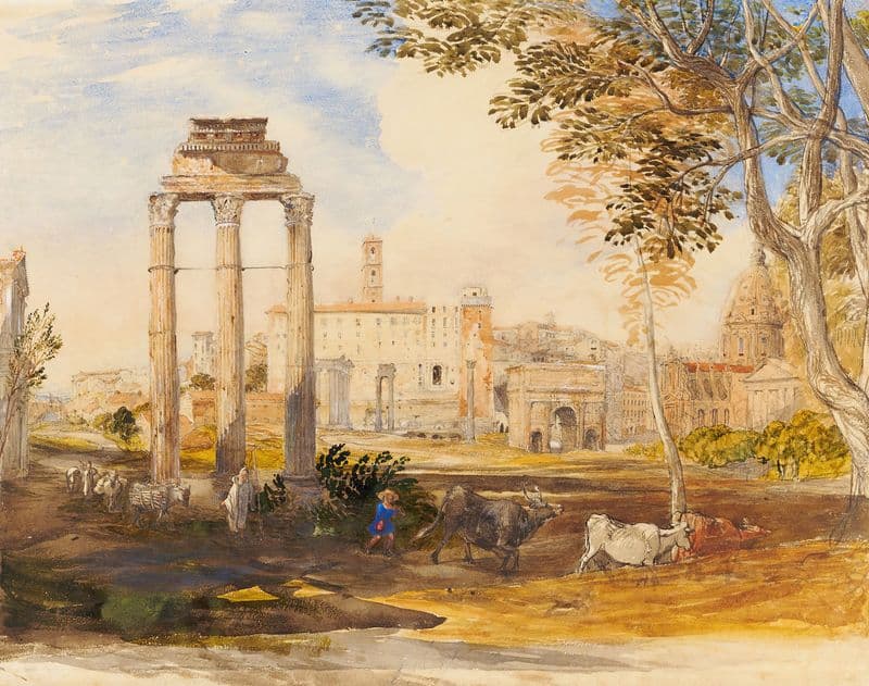 The Forum, Rome (c.1805-1881) as a canvas print