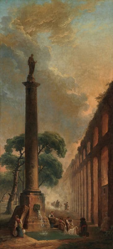 The Fountain as a canvas print