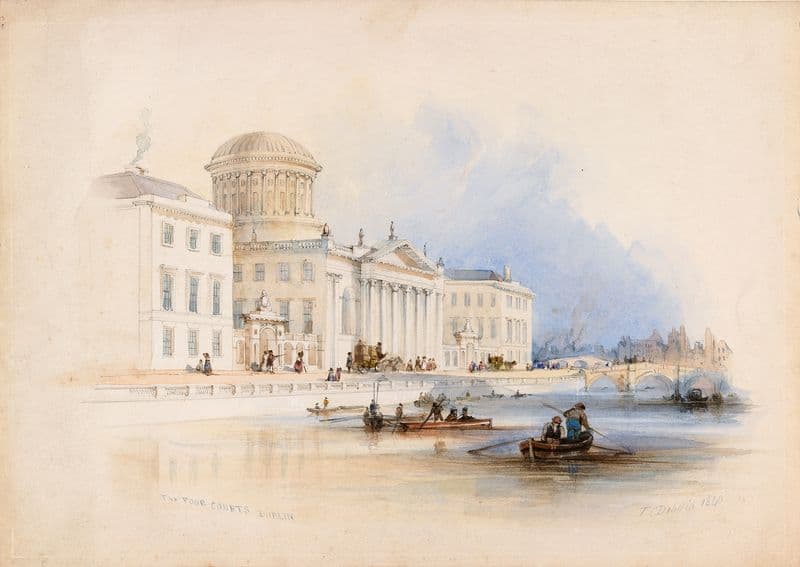The Four Courts, Dublin as a canvas print