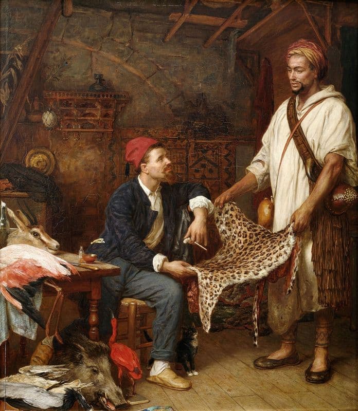 The French naturalist in Algiers as a canvas print