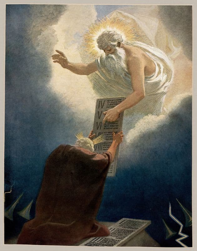 The Giving of the Law at Sinai as a canvas print