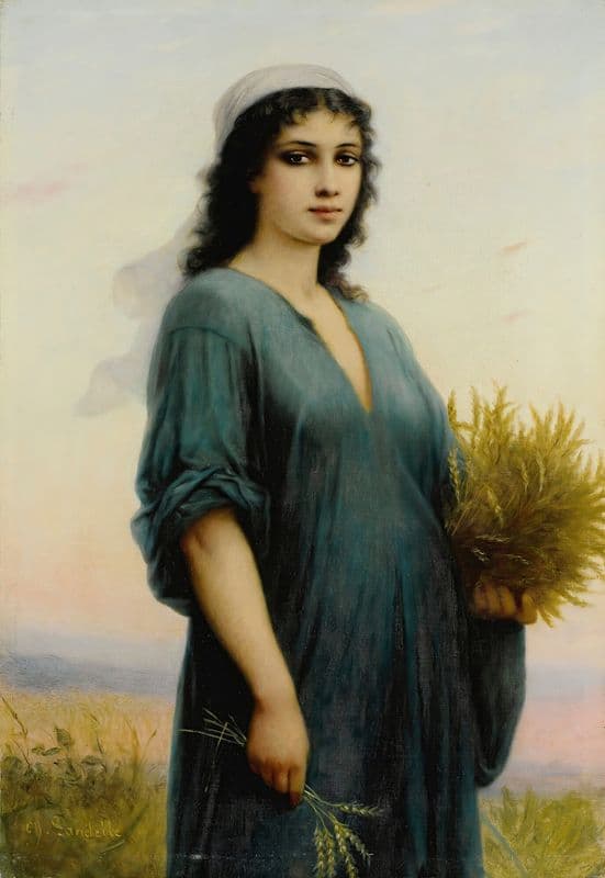 The gleaner as a canvas print