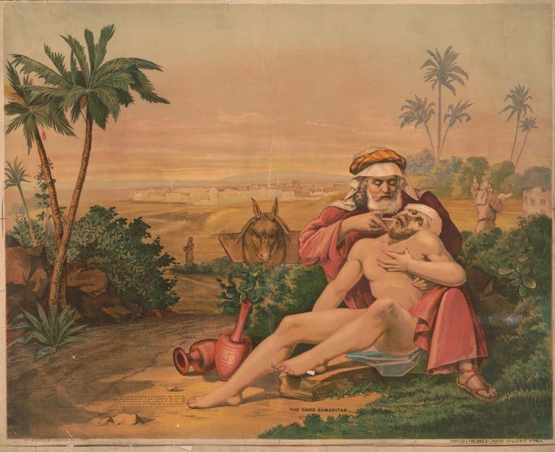 The good samaritan as a canvas print