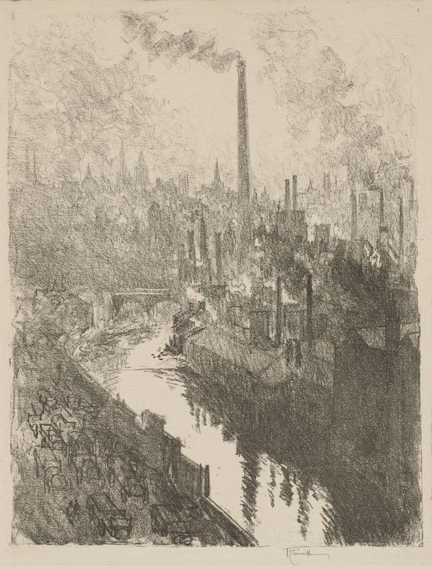 The Great Chimney, The Motor Park as a canvas print