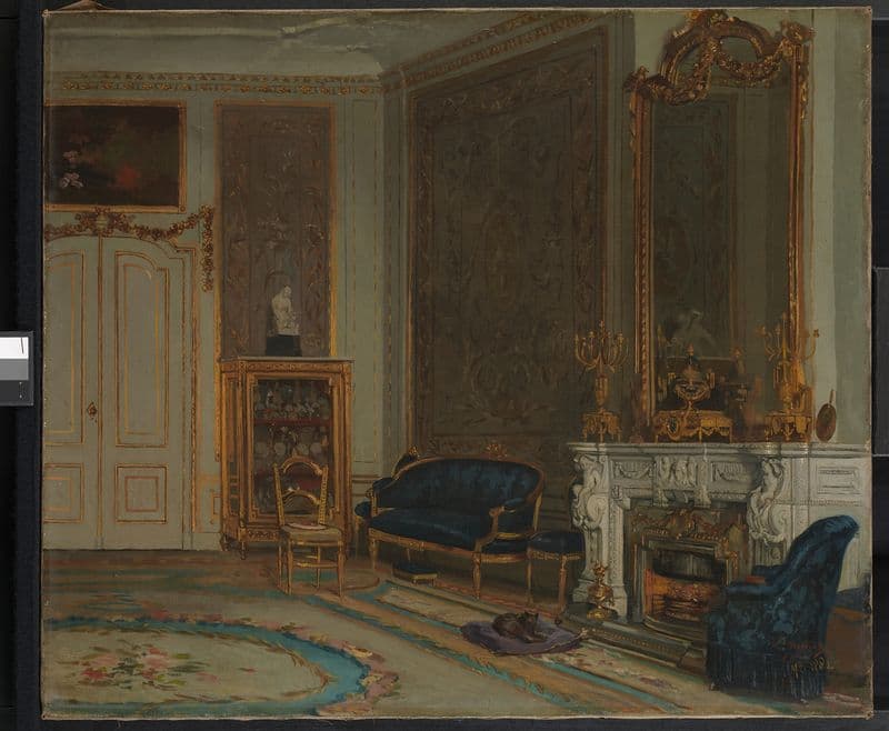 The hall in the house A. Willet-Holthuysen, Herengracht 605 as a canvas print