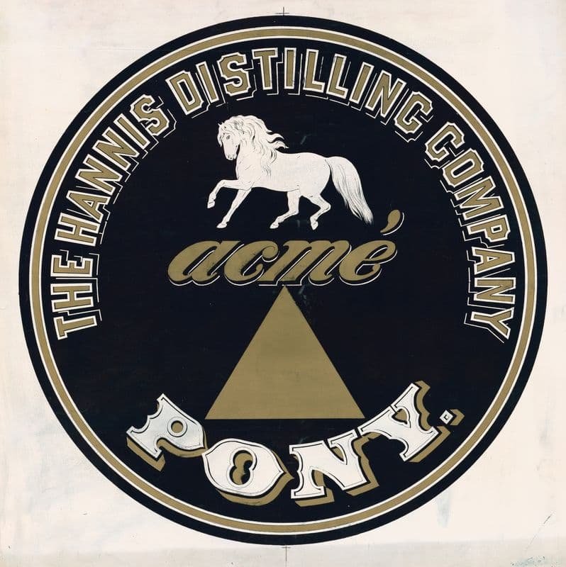 The Hannis Distilling Company, acme, pony as a canvas print