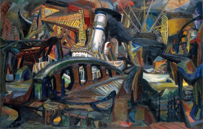 The Harbor (ca. 1943) as a canvas print