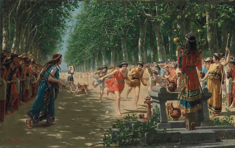 The Heraean Games as a canvas print