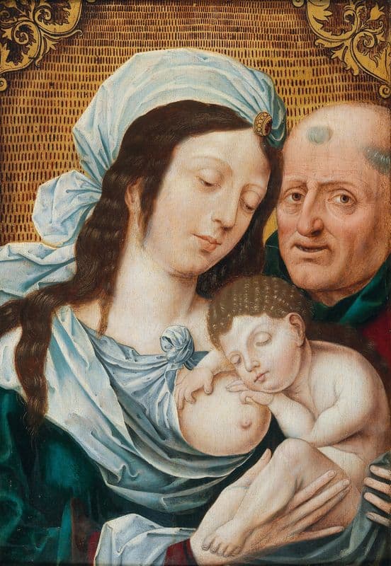 The Holy Family (16th Century) as a canvas print