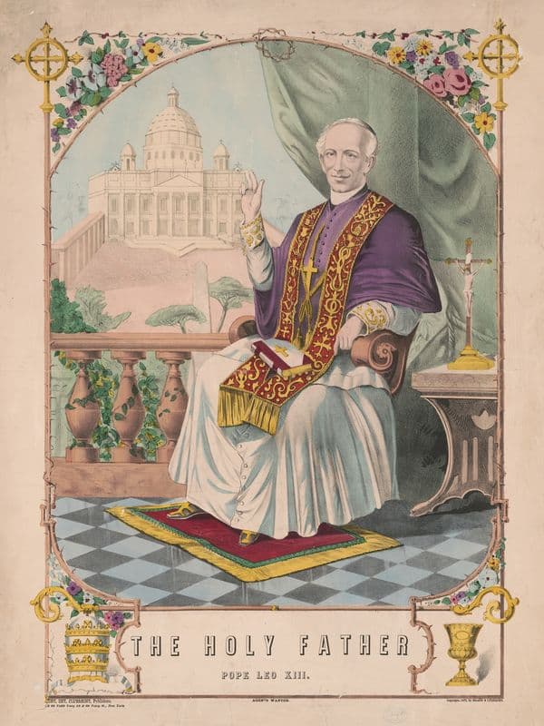 The Holy Father Pope Leo XIII as a canvas print