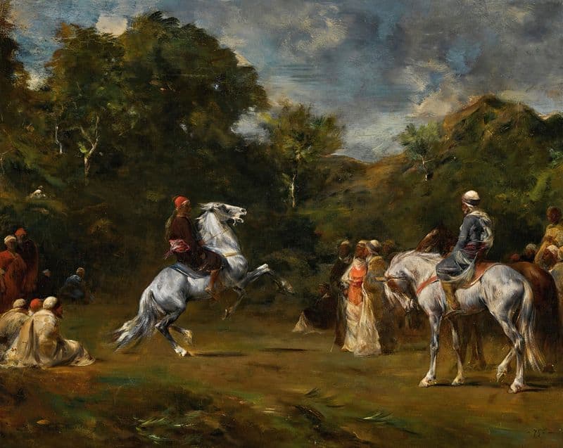 The Horse Fair as a canvas print