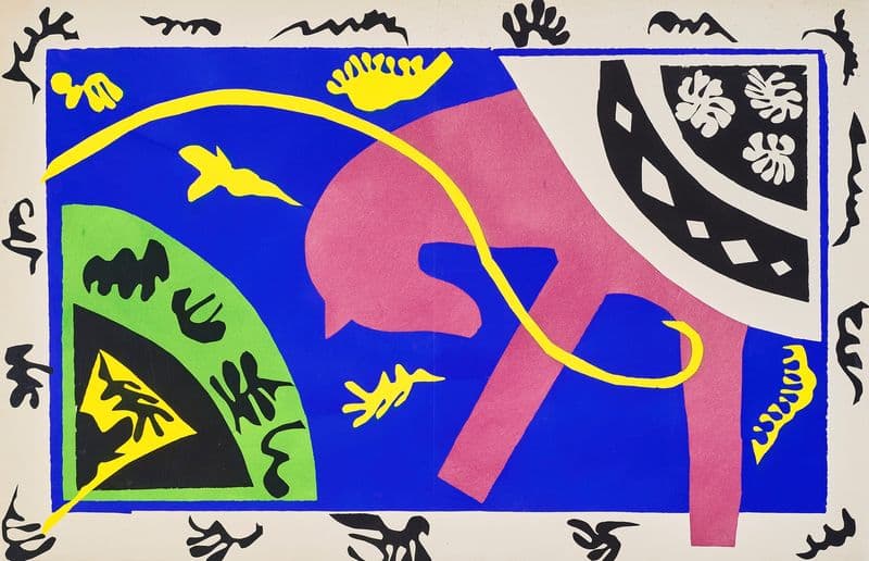 The horse, the rider and the clown as a canvas print