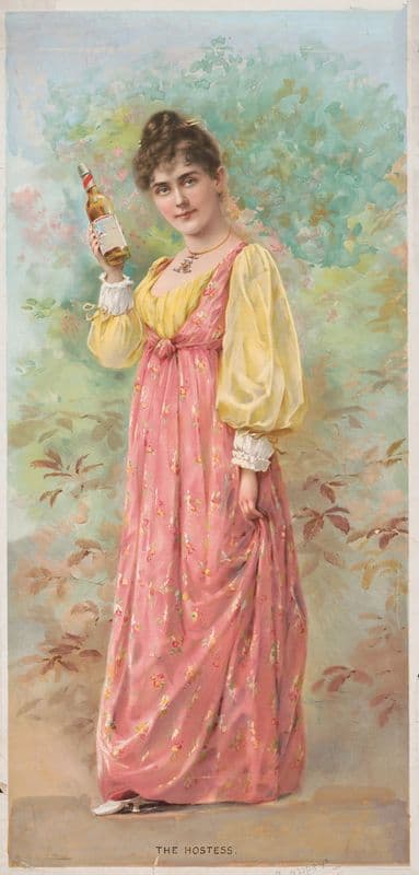 The hostess as a canvas print
