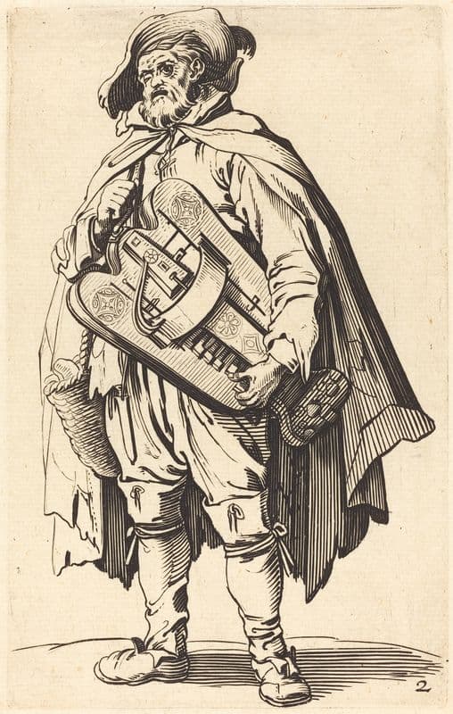 The Hurdy-Gurdy Player as a canvas print